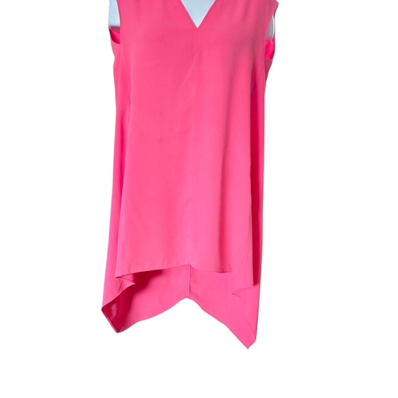 RACHEL Rachel Roy Sleeveless V-Neck Tunic in Bright Pink - Picture 3 of 9